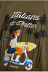 Ανδρικό t-shirt Κοντό Μανίκι Χακί Italians CAMARO
